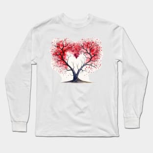 Heart Shaped Tree Long Sleeve T-Shirt